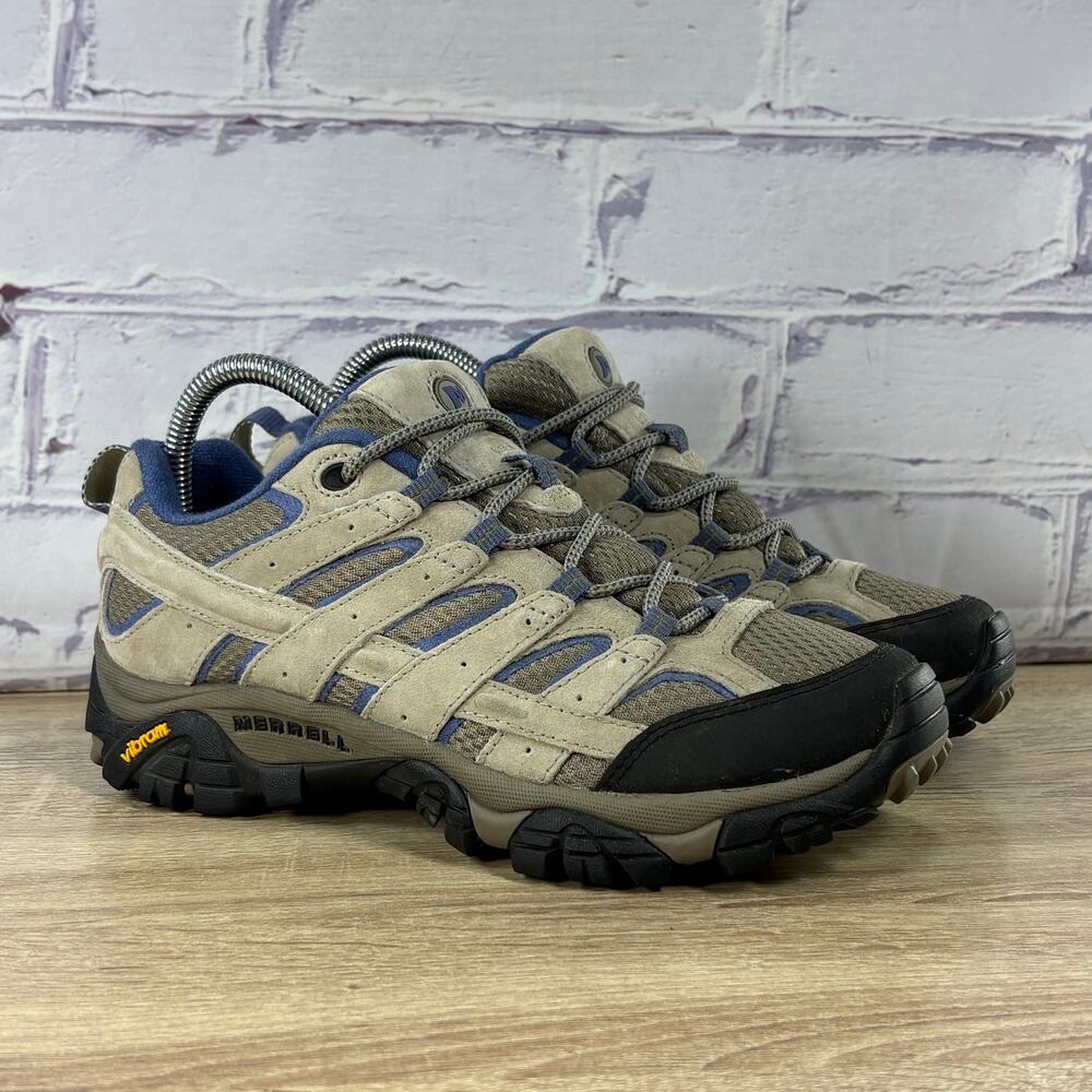 Merrell Moab 2 Vent Hiking Shoes Women's 7.5 Aluminum Outdoor Trail Vibram